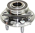 Front and Rear, Driver and Passenger Side Wheel Hub, 5 Lugs, With Bearing, AWD