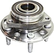 Front and Rear, Driver and Passenger Side Wheel Hub, 5 Lugs, With Bearing, AWD