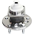 4-Wheel Set Rear, Driver and Passenger Side Wheel Hubs, With Bearing, With Sensor, 4-Wheel ABS, FWD, For Models With Steel Wire Clip, Threaded Flange Mounting Holes