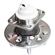 4-Wheel Set Rear, Driver and Passenger Side Wheel Hubs, With Bearing, With Sensor, 4-Wheel ABS, FWD, For Models With Steel Wire Clip, Threaded Flange Mounting Holes