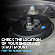 Front, Driver and Passenger Side Strut Mount