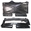 Driver and Passenger Side Engine Splash Shields, Lateral Floor Cover