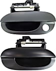 1997-2003 BMW 540i - Front, Driver and Passenger Side Exterior Door Handles, Primed, Front Driver Side - With Key Hole; Front or Rear Passenger Side - Without Key Hole