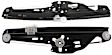 Rear, Driver and Passenger Side Power Window Regulator, Without Motor