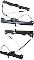Front, Driver and Passenger Side Power Window Regulator, Without Motor