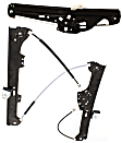 Front and Rear, Driver Side Window Regulators, Power, Without Motor