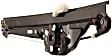 Front and Rear, Driver Side Window Regulators, Power, Without Motor