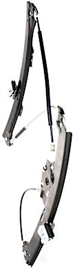 Front and Rear, Driver Side Window Regulators, Power, Without Motor