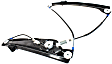 Front, Driver and Passenger Side Power Window Regulator, Without Motor