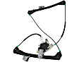 Front, Driver and Passenger Side Power Window Regulator, With Motor