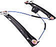 Front and Rear, Driver Side Window Regulators, Power, Without Motor