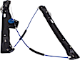 Front and Rear, Driver Side Window Regulators, Power, Without Motor