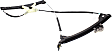 2012 BMW 650i xDrive - Front, Driver and Passenger Side Power Window Regulator, Without Motor