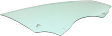 2010 BMW 335d - Front, Driver and Passenger Side Door Glass, Sedan, 4-Door, Green Tint, FD22616 GTNN, FD22617 GTNN