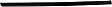 Rear, Driver and Passenger Side Door Molding and Beltlines, Black, With Chrome Trim