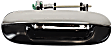 2005 Isuzu Ascender - Rear, Driver and Passenger Side Chrome Lever with Smooth Black Bezel Exterior Door Handle, Without Key Hole, For Models With 2-Row Seating (5-Passenger) Only
