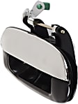 2005 Isuzu Ascender - Rear, Driver and Passenger Side Chrome Lever with Smooth Black Bezel Exterior Door Handle, Without Key Hole, For Models With 2-Row Seating (5-Passenger) Only