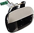 2005 Isuzu Ascender - Rear, Driver and Passenger Side Chrome Lever with Smooth Black Bezel Exterior Door Handle, Without Key Hole, For Models With 2-Row Seating (5-Passenger) Only