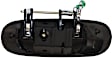 2005 Isuzu Ascender - Rear, Driver and Passenger Side Chrome Lever with Smooth Black Bezel Exterior Door Handle, Without Key Hole, For Models With 2-Row Seating (5-Passenger) Only