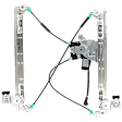 Front and Rear, Driver and Passenger Side Power Window Regulator, With Motor