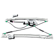 Front and Rear, Driver and Passenger Side Power Window Regulator, With Motor