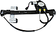 Rear, Driver and Passenger Side Power Window Regulator, With Motor