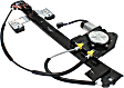 Rear, Driver and Passenger Side Power Window Regulator, With Motor