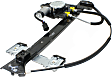 Rear, Driver and Passenger Side Power Window Regulator, With Motor