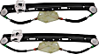 2004-2010 BMW X3 - Rear, Driver and Passenger Side Power Window Regulator, Without Motor