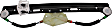2004-2010 BMW X3 - Rear, Driver and Passenger Side Power Window Regulator, Without Motor