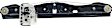 Rear, Driver and Passenger Side Power Window Regulator, Without Motor