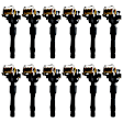 Ignition Coils, Set of 12, 6 Cyl., 2.5L/3.0L Engines, Rectangular Connector Shape