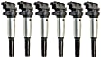 2003-2016 BMW Z4 - Ignition Coils, Set of 6, (6 Cyl., 2.2L/2.5L/3.0L/3.2L)/(8 Cyl., 4.4L/4.6L/4.8L)/12 Cyl., 6.0L Engines, Black and Silver Coil