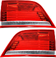 Driver and Passenger Side, Inner Tail Lights, with Bulbs, Halogen, Mounts on Liftgate