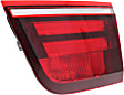 Driver and Passenger Side, Inner Tail Lights, with Bulbs, Halogen, Mounts on Liftgate