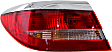 Driver and Passenger Side, Outer Tail Lights, with Bulbs, Halogen, Mounts on Body