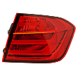 Driver and Passenger Side, Outer Halogen Tail Light, Without bulb(s), OE Replacement