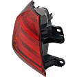 Driver and Passenger Side, Outer Halogen Tail Light, Without bulb(s), OE Replacement