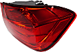Driver and Passenger Side, Outer Halogen Tail Light, Without bulb(s), OE Replacement, CAPA Certified
