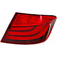 Driver and Passenger Side, Inner and Outer Tail Lights, Inner - without Bulb, Outer - with Bulbs, Halogen/LED Combo