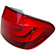 Driver and Passenger Side, Inner and Outer Tail Lights, Inner - without Bulb, Outer - with Bulbs, Halogen/LED Combo