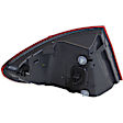 Driver and Passenger Side, Inner and Outer Tail Lights, Inner - without Bulb, Outer - with Bulbs, Halogen/LED Combo