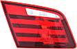 Driver and Passenger Side, Inner Tail Lights, without Bulb, Halogen, Mounts on Luggage Lid