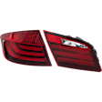 Driver Side, Inner And Outer Halogen/LED Combo Tail Light, Inner - Without bulb(s); Outer - With bulb(s), OE Replacement