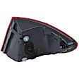 Driver Side, Inner And Outer Halogen/LED Combo Tail Light, Inner - Without bulb(s); Outer - With bulb(s), OE Replacement