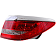 Passenger Side, Inner and Outer Halogen Tail Light, With bulb(s), OE Replacement