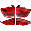 Driver and Passenger Side, Inner and Outer Halogen Tail Light, With bulb(s), OE Replacement