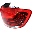 Driver and Passenger Side, Inner and Outer Halogen Tail Light, With bulb(s), OE Replacement