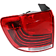 Driver and Passenger Side, Inner and Outer Halogen Tail Light, With bulb(s), OE Replacement