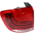 Driver Side, Inner And Outer Halogen Tail Light, With bulb(s), OE Replacement
